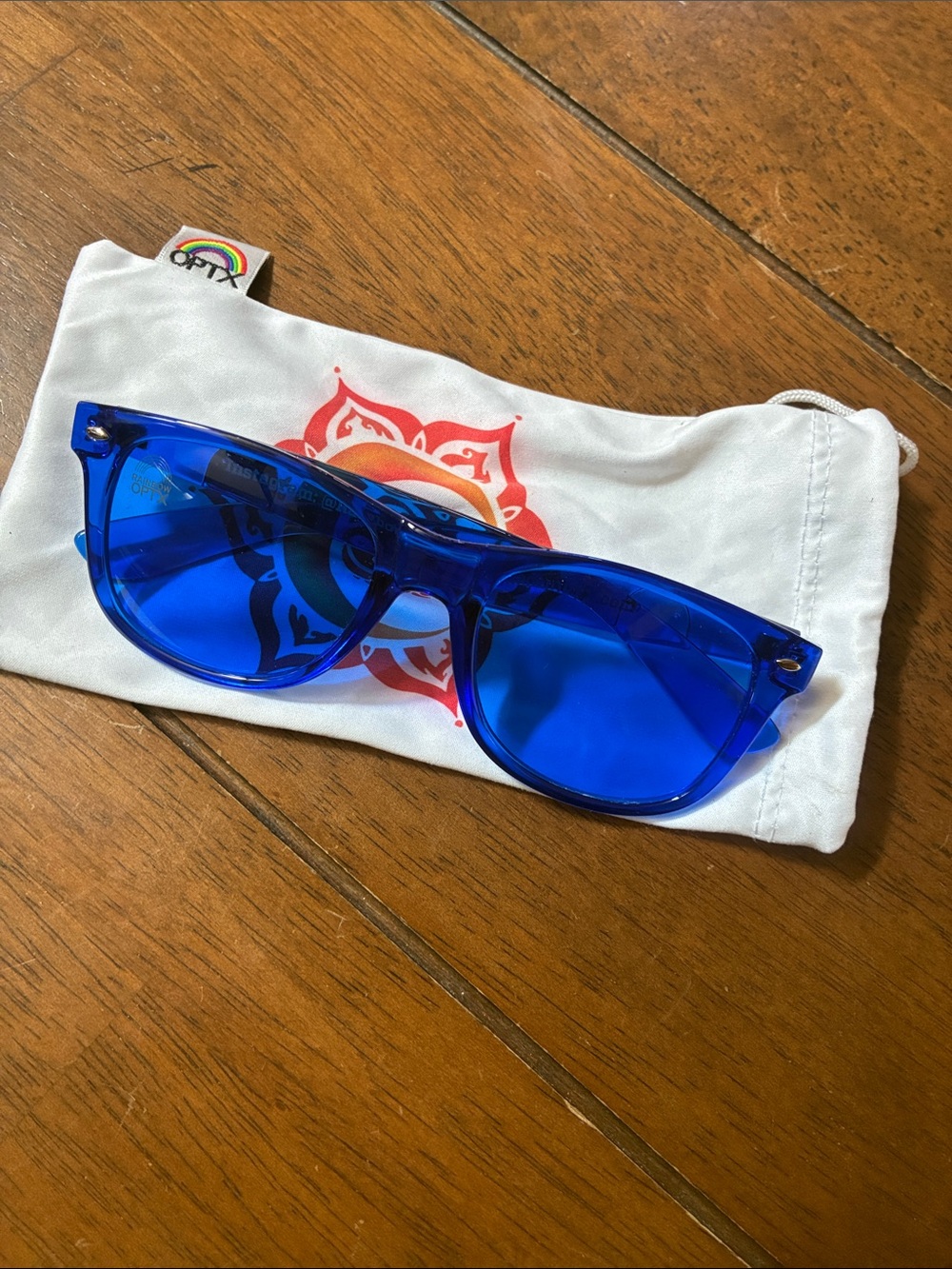 Stylish Rainbow OPTX Blue Sunglasses classic cool NEW 🔥